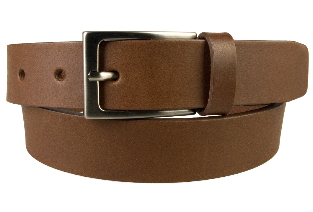 Mens Brown Leather Belt With Gun Metal Buckle | BELT DESIGNS
