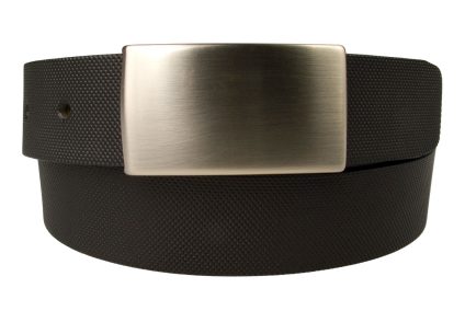 Plaque Buckle Suit Belt. Black Geometric Diamond Print Leather Belt.. 3 cm Wide. Made in UK. Italian Full Grain Vegetable Tanned Leather.