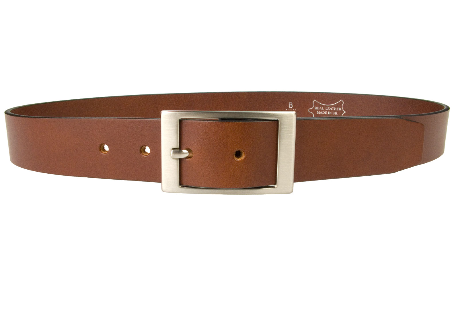 Tan Leather Belt British Made