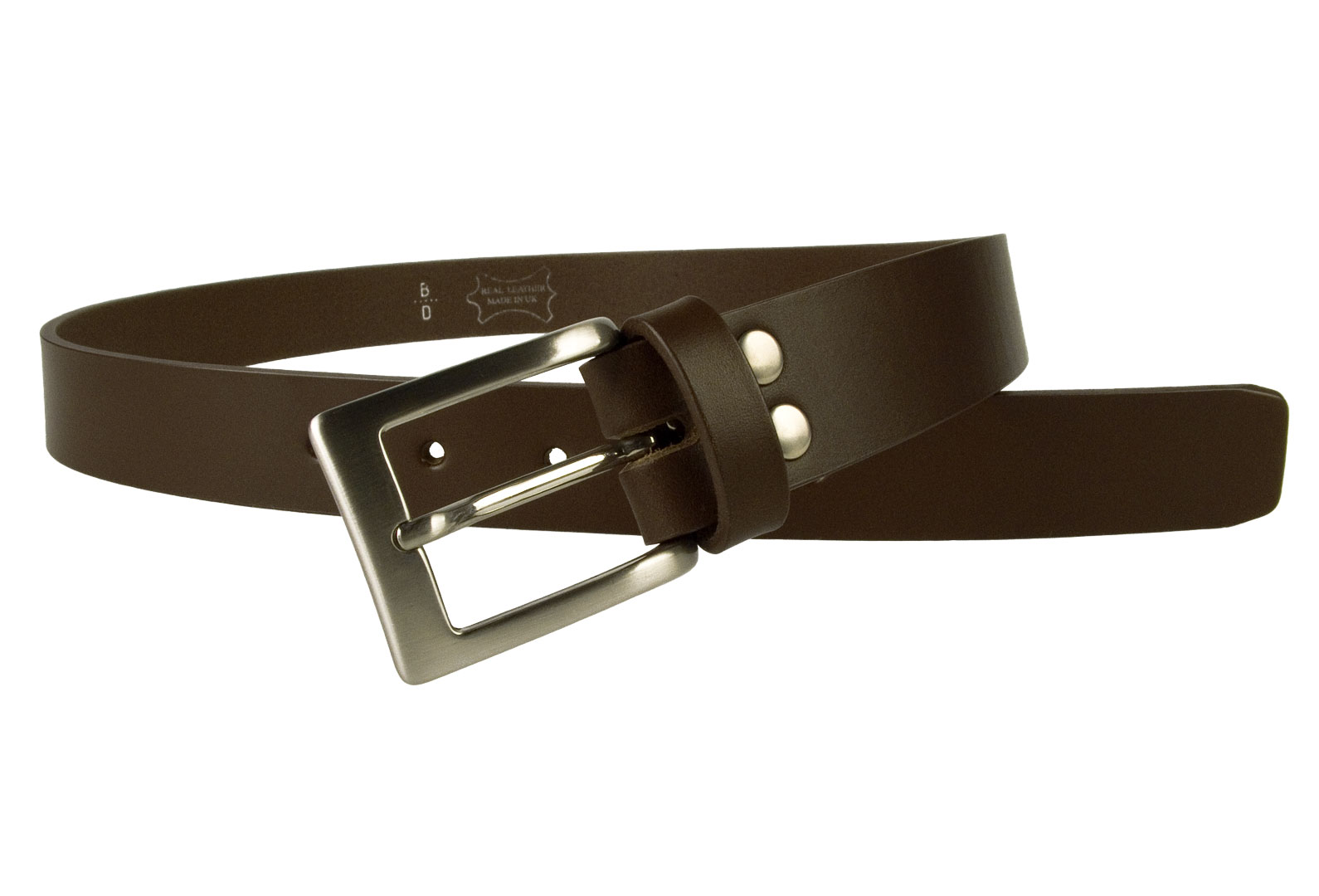 Dark Brown Leather Suit Belt - Belt Designs
