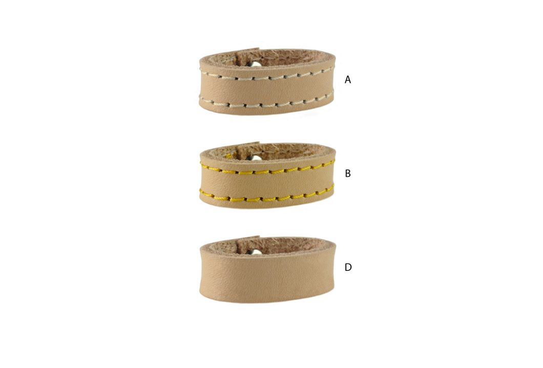 Natural Leather Loops Ideal For Bag Straps and Belts. Unclips with press stud. Choice of Gold or Silver Tone Hardware. Many colour and size variations. Option of plain or stitched edge (either matching or with contrast). Made with Full Grain Vegetable Tanned Leather. Made In UK.
